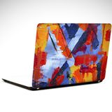 Dekolata Renkli Soyut Boyalar Laptop Sticker 15.4 inch (37X26CM)