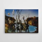 Dekolata Salvador Dali Kuğulardan Yansıyan Filler Kanvas Tablo 25 x 35 CM