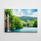 Dekolata Şelale ve Nehir 50x70 cm Kanvas Tablo