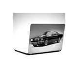 Dekolata Siyah Eski Mustang 29x24 cm Laptop Sticker