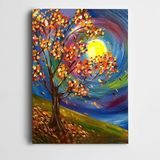 Dekolata Soyut Atlar Renkli Kanvas Tablo 140 x 200 CM