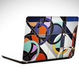Dekolata Soyut Daireler Renkli Laptop Sticker 14 inch (35X26CM)