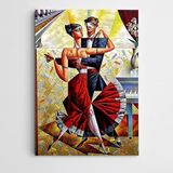 Dekolata Tango Kübizm Modern 25x35 cm Kanvas Tablo