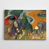 Dekolata Vincent Van Gogh Memory Of The Garden At Etten Ladies Of Arles Kanvas Tablo 140 x 200 CM