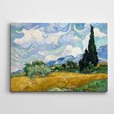 Dekolata Vincent Van Gogh Wheat Field With Cypresses Kanvas Tablo 140 x 200 CM