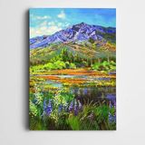 Dekolata Yaz Günü Yeşillik Kanvas Tablo 40 X 60 Cm