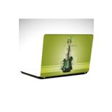 Dekolata Yeşil Gitar 25x19 cm Laptop Sticker