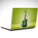 Dekolata Yeşil Gitar 40.5x27 cm Laptop Sticker