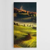 Dekolata Yeşillikler Sisler Kanvas Tablo 90 X 180 Cm