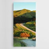 Dekolata Yeşillikler Üzerinde Yol Kanvas Tablo 100 x 200 CM