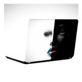 Dekolata Yüz Siyah Beyaz 35x26 cm Laptop Sticker
