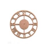 DEKOLOBİ 40 Cm Duvar Saati Roma Rakamlı Ham Mdf