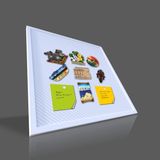 Dekomagnet Estetik Magnet Panosu - Mıknatıs Tutucu Pano - Kare Ebat - Beyaz - 50 x 50 cm
