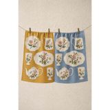 dekomall home & living Vintage Porselen 2'li Mutfak Havlusu 30x50 cm