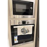 Dekomod Dekoratif Mutfak Pamuklu Fırın Havlusu 35X50 cm Yıkanabilir Pamuklu Ürün Desenli Damalı Model - Bej - Tek Adet