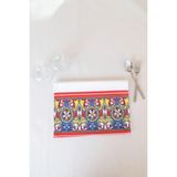 Dekomod Dekoratif Mutfak Pamuklu Fırın Havlusu Özel Desenli Etnik Model 35X50 cm Yıkanabilir - Kırmızı - 35 x 50 cm
