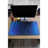 Dekomod Dijital Baskı Bilgisayar Klavye Altlığı Masa Düzenleyici Oyuncu Mouse Pad Mat 40*80 - Kaymaz - Lacivert