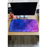 Dekomod Dijital Baskı Bilgisayar Klavye Altlığı Masa Düzenleyici Oyuncu Mouse Pad Mat 40*80 - Kaymaz - Mavi