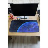 Dekomod Dijital Baskı Bilgisayar Klavye Altlığı Masa Düzenleyici Oyuncu Mouse Pad Mat 40*80 - Kaymaz - Siyah