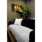 Dekomod Peluş Koltuk Örtüsü Pofuduk Bubble Gri Sadece Oturmak Için 1 Adet 90X200 cm - 90 x 200 cm