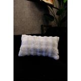 Dekomod Peluş Puffy Dekoratif Dikdörtgen Yastık Kırlent Kılıfı Pofuduk Bubble Gri 1 Adet 30X50 cm - 30 x 50 cm