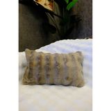 Dekomod Peluş Puffy Dekoratif Dikdörtgen Yastık Kırlent Kılıfı Pofuduk Bubble Kahve 1 Adet 30X50 cm - 30 x 50 cm - Kahverengi