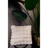 Dekomod Peluş Puffy Dekoratif Yastık Kırlent Kılıfı Pofuduk Bubble Krem 1 Adet 50X50 cm - 50 x 50 cm