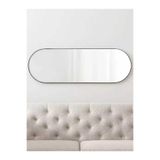 DEKOMODERN Norm Dekoratif Ayna, Siyah Metal Yüzey 120 x 40