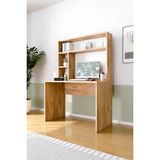 Dekomonte Çam Renkli Çalışma Masası Suntalam Malzemeden Modern Tasarım 75*45 cm 2 Raflı Dayanıklı Yapı - 150