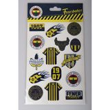 "dekomus Cep Defteri Hediyeli" Lisanslı Fenerbahçe 3D Şekilli Etiket/stıcker - 0 - Siyah - 1