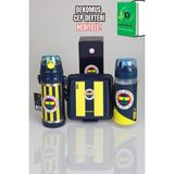 "dekomus Cep Defteri Hediyeli" Lisanslı Fenerbahçe 3'lü Beslenme Seti 500 ml Çelik ve Trıtan Matara Ile Beslenme Kabı Seti 1907 - 00-Siyah