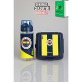 "dekomus Cep Defteri Hediyeli" Lisanslı Fenerbahçe 500 ml Trıtan Matara ve Beslenme Kabı Seti 1907 - 00-Siyah