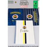 "dekomus Cep Defteri Hediyeli" Lisanslı Fenerbahçe"tekli" Spırallı Kareli A4 Karton Kapak 72 Yaprak Defter - 12M-Krem