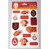 "dekomus Cep Defteri Hediyeli" Lisanslı Galatasaray 3D Şekilli Etiket/stıcker - 0 - Siyah - 1