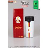 "DEKOMUS CEP DEFTERİ HEDİYELİ" LİSANSLI GALATASARAY ÇELİK TERMOS 400 ML - 150 ml - Antrasit