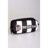 Dekomus Cep Defteri Hediyeli" Yeni Sezon Lisanslı Beşiktaş Çubuklu Kalem Çantası - 00-Siyah - 1