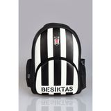 "dekomus Cep Defteri Hediyeli" Yeni Sezon Lisanslı Beşiktaş Çubuklu Okul Çantası - 1 - 00-Siyah