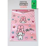 "dekomus Cep Defteri Hediyeli" Yeni Sezon Lisanslı My Melody "2 Adet" Çıtçıtlı Dosya - 12M-Krem
