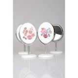 Dekomus Elegance Mirror Ayaklı Makyaj Aynası 1 Adet Kadınlar için Şık ve Fonksiyonel - Gümüş
