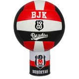 Dekomus İle Bjk 1903 Voleybol Topu, Siyah-Kırmızı-Beyaz, Lisanslı Kulüp Temalı, Özel Tasarım