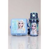 DEKOMUS İLE LİSANSLI FROZEN SALTO HIDDEN TRUTH ÇELİK MATARA 500 ML VE 2 KATLI BESLENME KABI YEMEK SETİ
