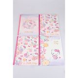 DEKOMUS İLE LİSANSLI HELLO KITTY 4 ADET A4 ÇİZGİLİ DEFTER OKUL SETİ A4 80 YAPRAK - 12M-Krem