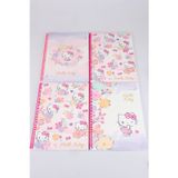 DEKOMUS İLE LİSANSLI HELLO KITTY 4 ADET A4 ÇİZGİLİ DEFTER OKUL SETİ A4 80 YAPRAK