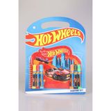 Dekomus Ile Lisanslı Hot Wheels Boyama Defteri ve 6 Adet Boya Kalemi Boyama Seti - 12M-Krem
