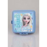 DEKOMUS İLE YENİ SEZON COOL GIRL LİSANSLI FROZEN ELSA 2 KATLI BESLENME KUTUSU / LUNCH BOX "DEKOMUS CEP DEFTERİ HEDİYELİ" - Altın