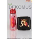 DEKOMUS İLE YENİ SEZON LİSANSLI GALATASARAY 700 ML MATARA VE 2 KATLI BESLENME KABI / LUNCH BOX SETİ