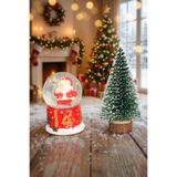 DEKOMUS MUTLU YILLAR SERİSİ "MİNİ ÇAM AĞACI SÜSÜ VE KAR KÜRESİ 2'LİSİ "YENİ YIL MERRY CHRISTMAS "