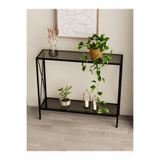 Dekoport Florya 100 Cm Dresuar, Temperli Kırılmaz Cam, Modern Tasarım, Raflı Dresuar