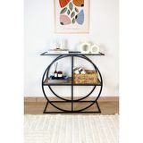 Dekopratik Cloudy Dresuar Modern Tasarım Şeffaf Renkli Metal Malzeme ile 80 cm Genişlik ve 30 cm Derinlik