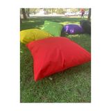 Dekopuf 75X75 cm Plaj Havuz Bahçe Minderi - Kırmızı